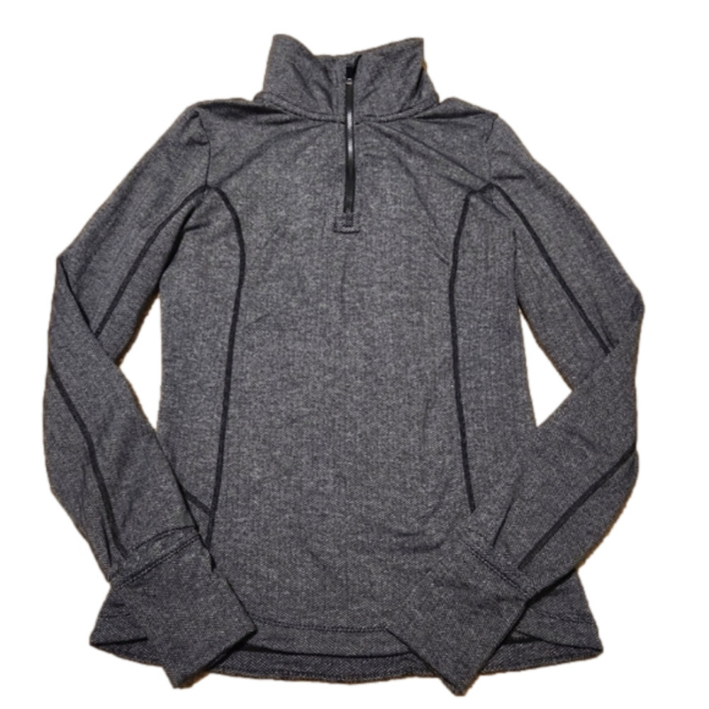 Mondetta Women's Dark Heather Gray 1/4 Zip Pullover, size X-small - Picture 2 of 7